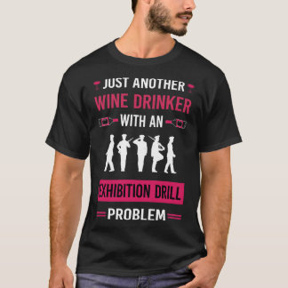 Camiseta Perforación de exposición de Wine Drinker