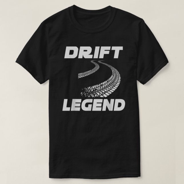 Camiseta Perforación de la leyenda de deriva Burnout Burn R (Diseño del anverso)