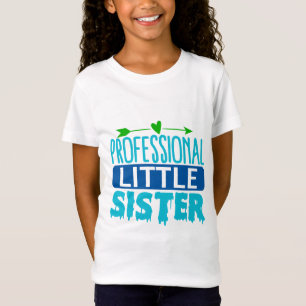 Camiseta Perforación de pintura azul de hermanita profesion