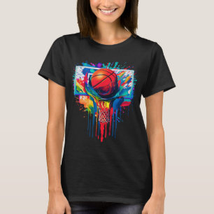 Camiseta Perforación del taladro del baloncesto de goteo co