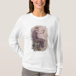 Camiseta Perfume de colada de la mujer en una redoma