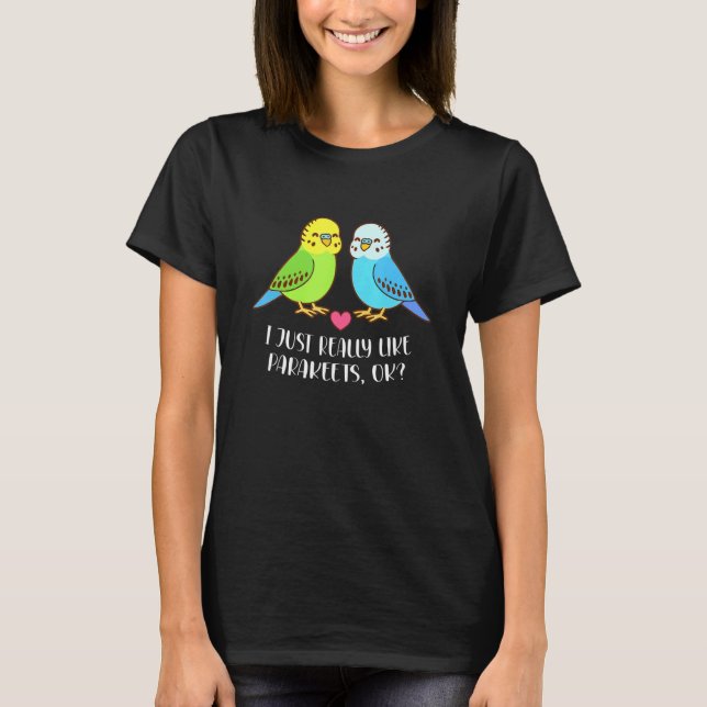 Camiseta Perico Antiguo Cacatúa I Simplemente Me Gustan Los (Anverso)