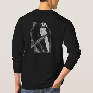 Camiseta Perico Minimalista de Espalda Arte Animal Abstract