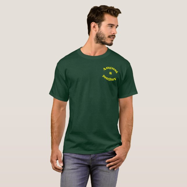 Camiseta Peridot Birthstone - Agosto T-Shirt (Anverso completo)