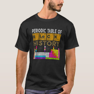 Camiseta Periodic Table Of Black History, African American