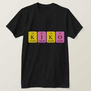 Camiseta periódica de Kiko