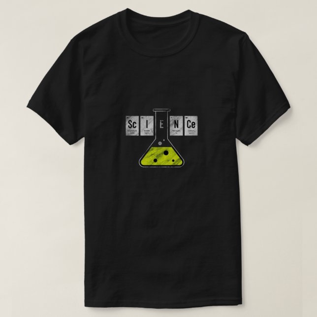 Camiseta periódica de mesa "CIENCIA" - Química-Ins (Diseño del anverso)