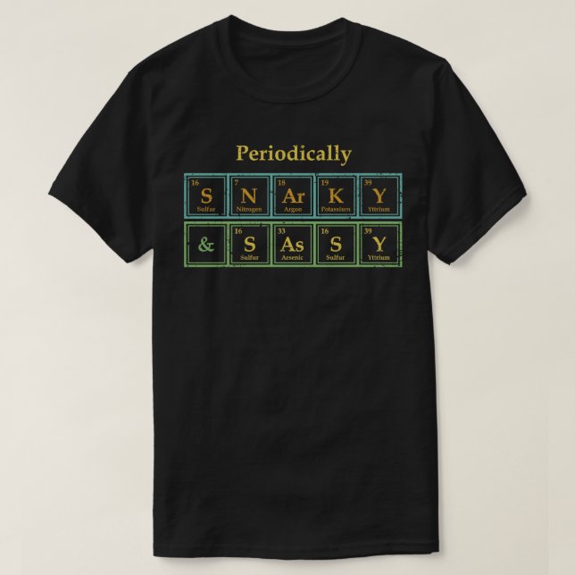 Camiseta Periódicamente sarcástico y lento (Diseño del anverso)