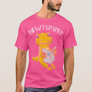 Camiseta Periódico anfibio, lector de periódicos Newt Salam
