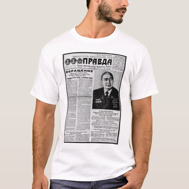 Camiseta Periódico de Pravda (Anverso)