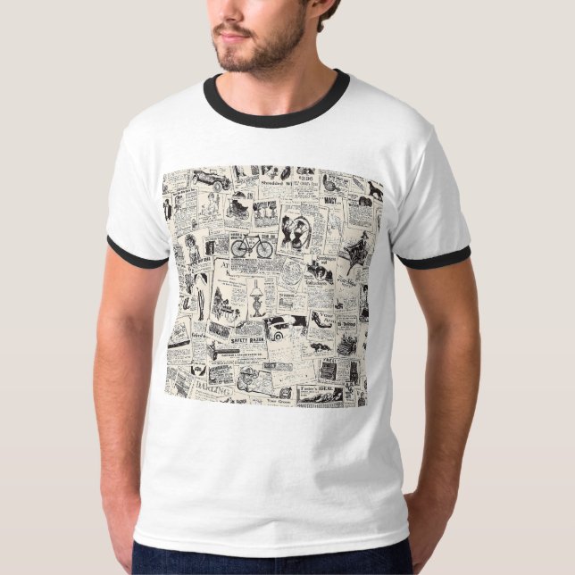 Camiseta Periódico Vintage (Anverso)