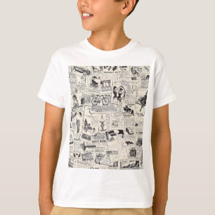 Camiseta Periódico Vintage