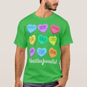 Camiseta Periodista de educación El día de San Valentín Pas