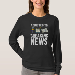 Camiseta Periodista escribiendo periodismo reportero medios