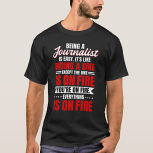 Camiseta Periodista Escritor Reportero Locutor Periodismo
