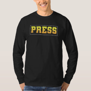 Camiseta Periodistas De Prensa Para Hombres