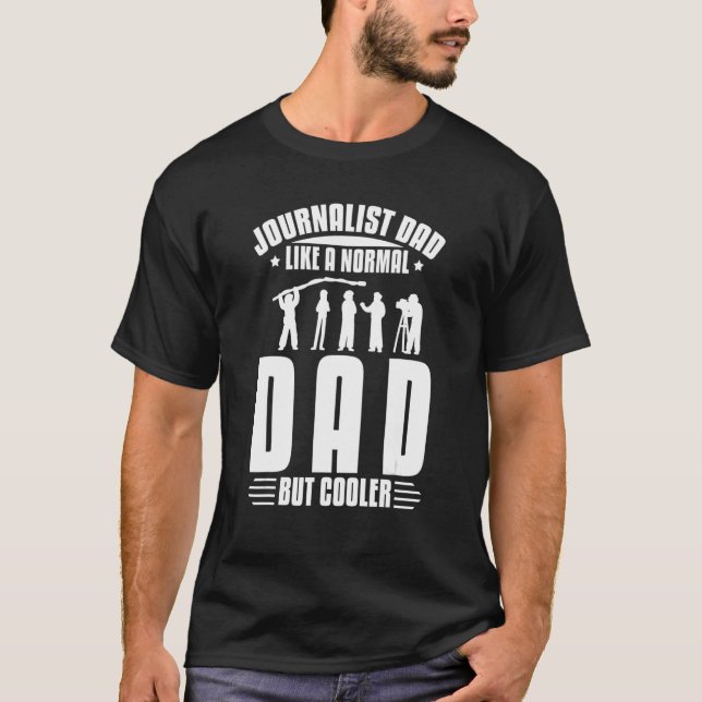 Camiseta Periodistas hombres escriben periodismo medios (Anverso)