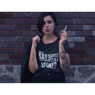 Camiseta Período de preguntas y respuestas después de habla