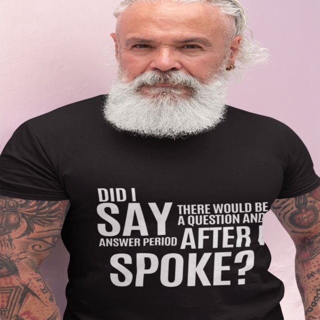 Camiseta Período de preguntas y respuestas después de habla (Subido por el creador)