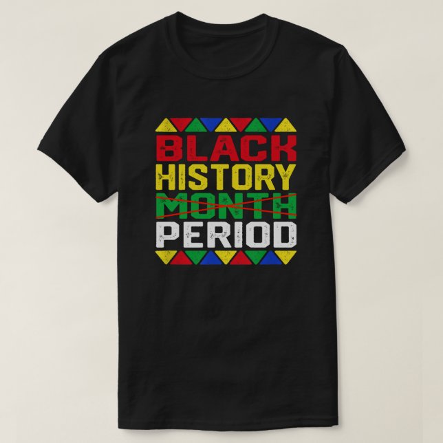 Camiseta Periodo del mes de la historia negra: Orgullo afri (Diseño del anverso)