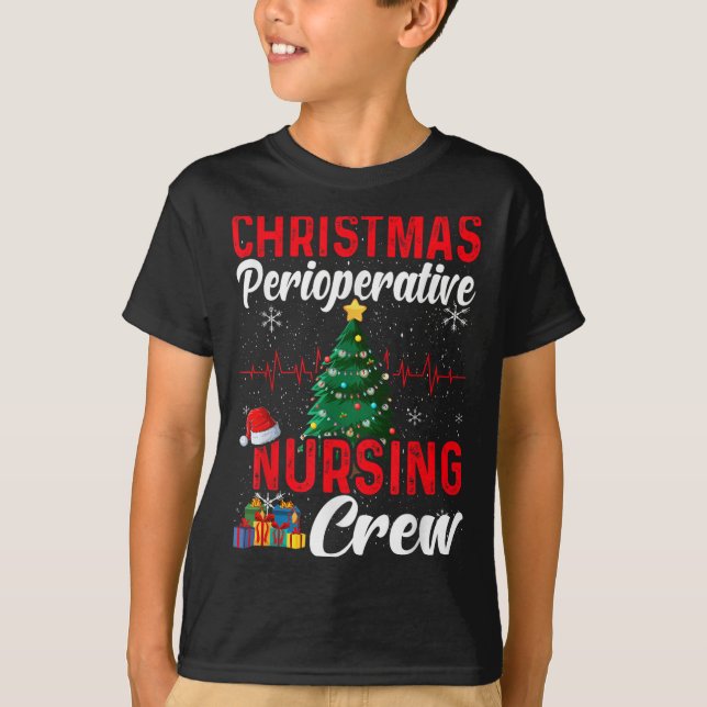 Camiseta Perioperative Nurse Pre Op Nursing Christmas Crew  (Anverso)