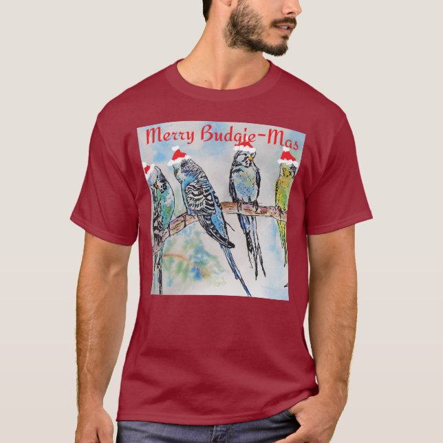 Camiseta Periquito Periquito Navidad Feliz Periquito-mas (Anverso)