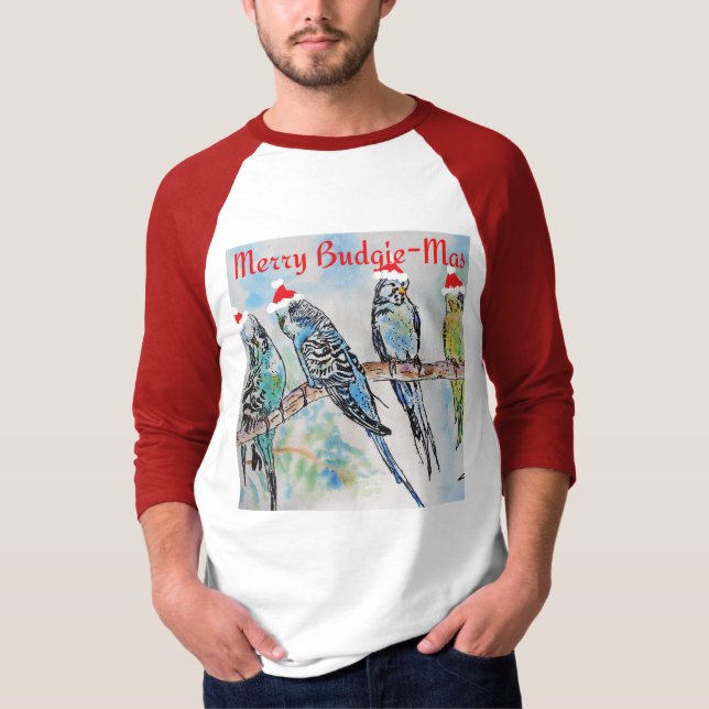 Camiseta Periquito Periquito Navidad Feliz Periquito-mas (Anverso)