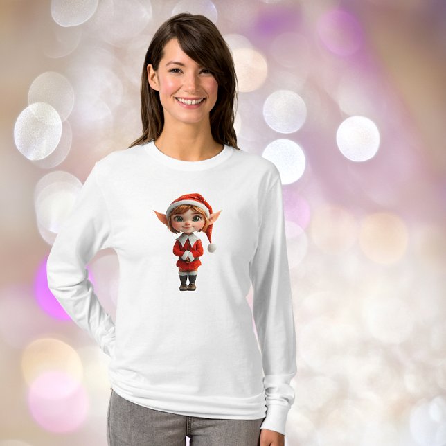 Camiseta Perky Chica Navidades Elf (Subido por el creador)