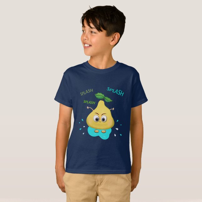 Camiseta Perla amarilla divertida (Anverso completo)