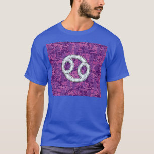 Camiseta Perla como cáncer Rótulo Zodiaco en camo digital
