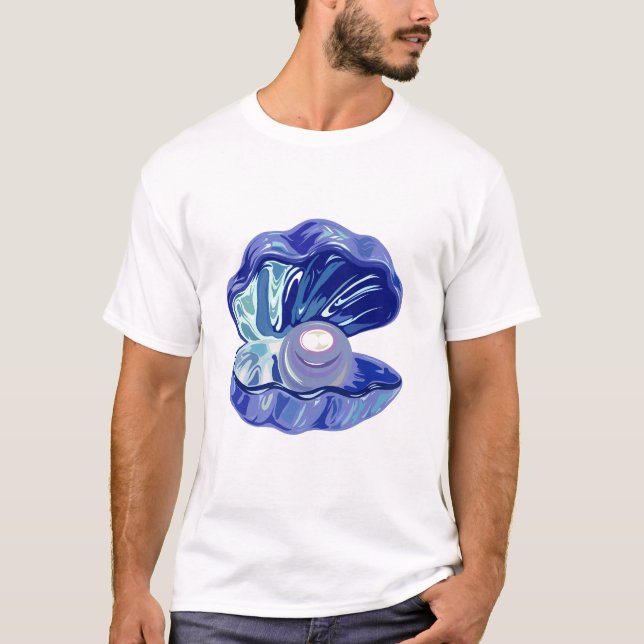 Camiseta Perla dentro de una marea marina (Anverso)