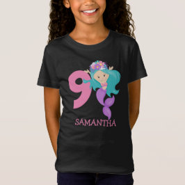 Camiseta Perla - Noche oceánica Novena Mermaid cumpleaños T