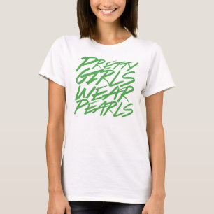 Camiseta Perlas bonitas del desgaste de los chicas