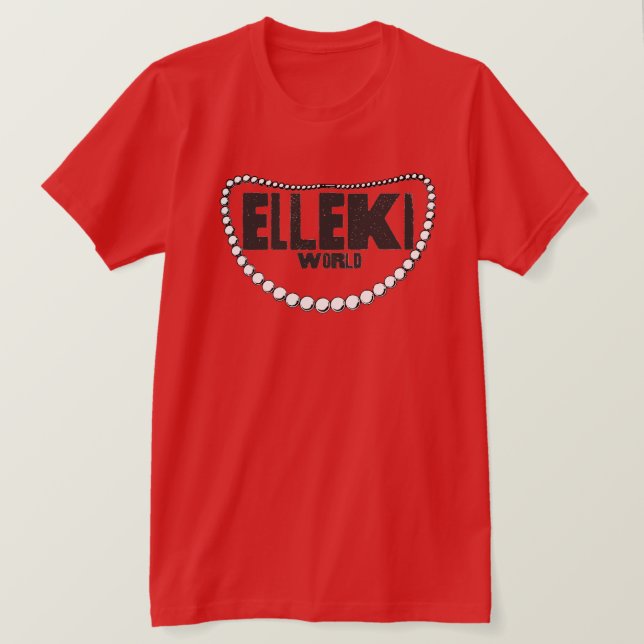 Camiseta Perlas del Mundo de Elleki (Anverso del diseño)