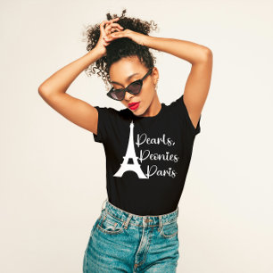 Camiseta "Perlas, pueblos, París" Elegante