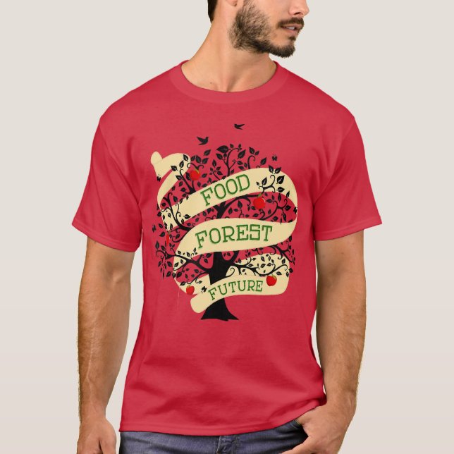 Camiseta Permacultura Alimentos Selva Orchard Gardener (Anverso)
