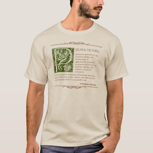 Camiseta Permaculture - una definición (1) (Anverso)