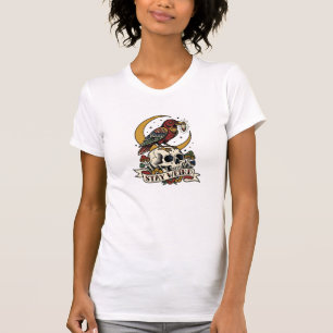 Camiseta Permanece Extraño Crío de Tres Ojos Cristal Tatuaj