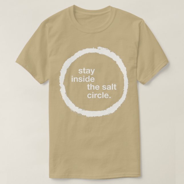 Camiseta Permanecer dentro del círculo salado (Diseño del anverso)