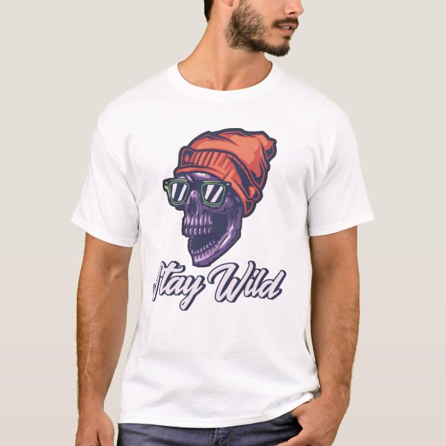 Camiseta Permanecer salvaje (Anverso)
