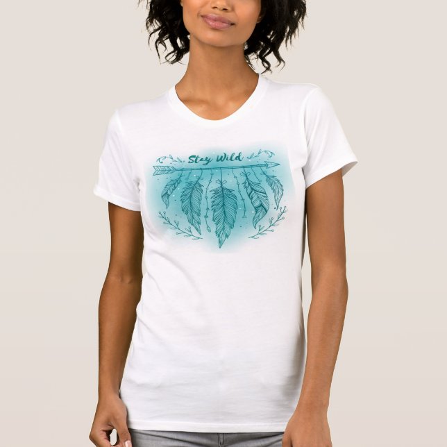 Camiseta Permanecer salvaje (Anverso)