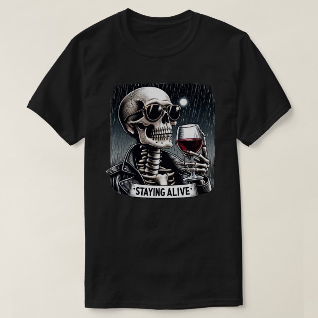Camiseta Permanecer vivo (Diseño del anverso)