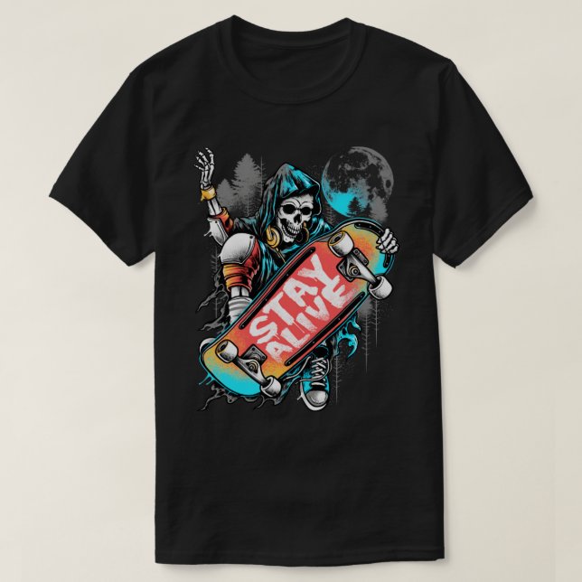 Camiseta Permanecer vivo (Diseño del anverso)