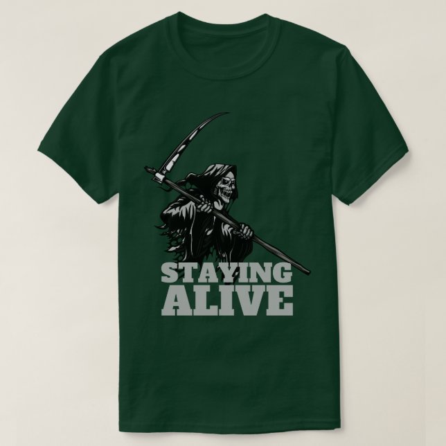 Camiseta Permanecer vivo 5 (Diseño del anverso)