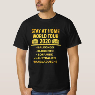 Camiseta Permanezca En Casa, Superviviente Del Virus 2020