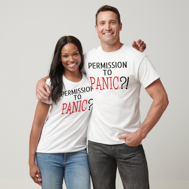 CAMISETA PERMISO PARA EL AFANTASMA PÁNICO (Unisexo)