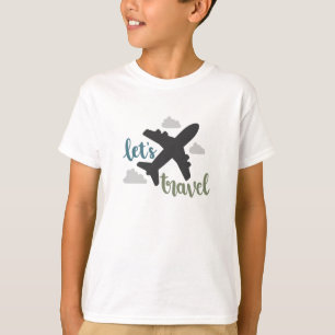 Camiseta Permita viajar en avión Volante de vacaciones