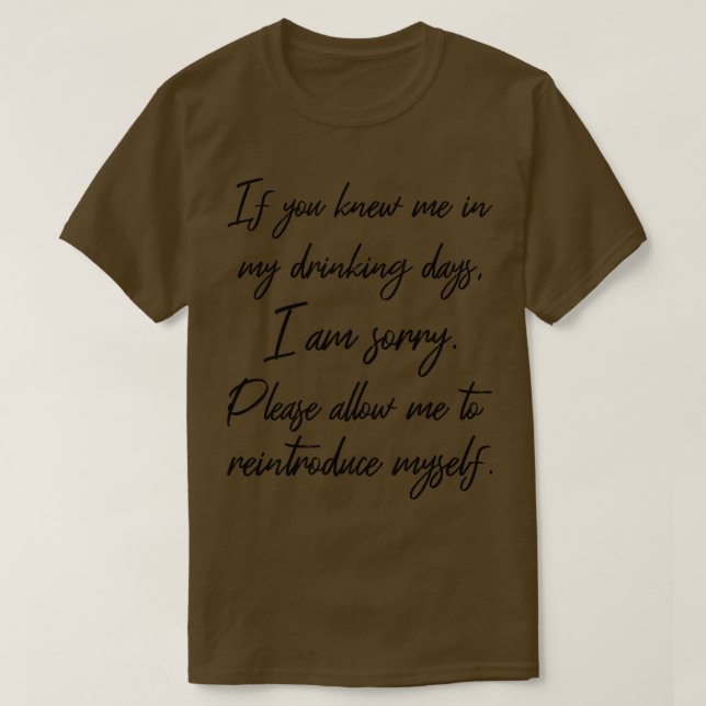 Camiseta Permítanme reintroducir MysIII AA 12 Step Recovery (Diseño del anverso)