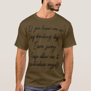 Camiseta Permítanme reintroducir MysIII AA 12 Step Recovery