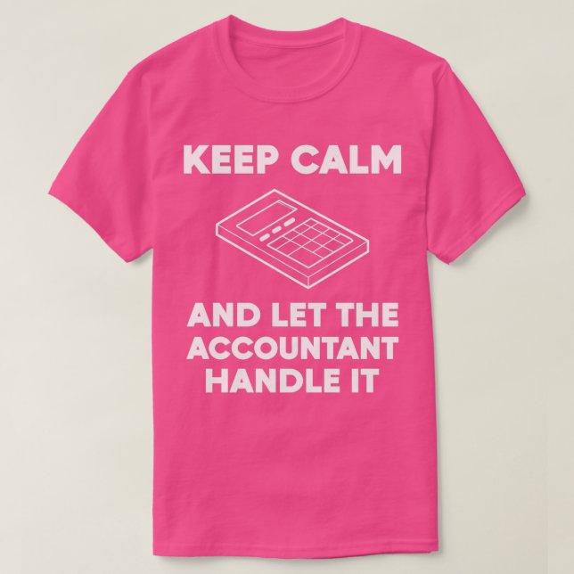 Camiseta Permitir que el contable maneje el asesoramiento f (Diseño del anverso)